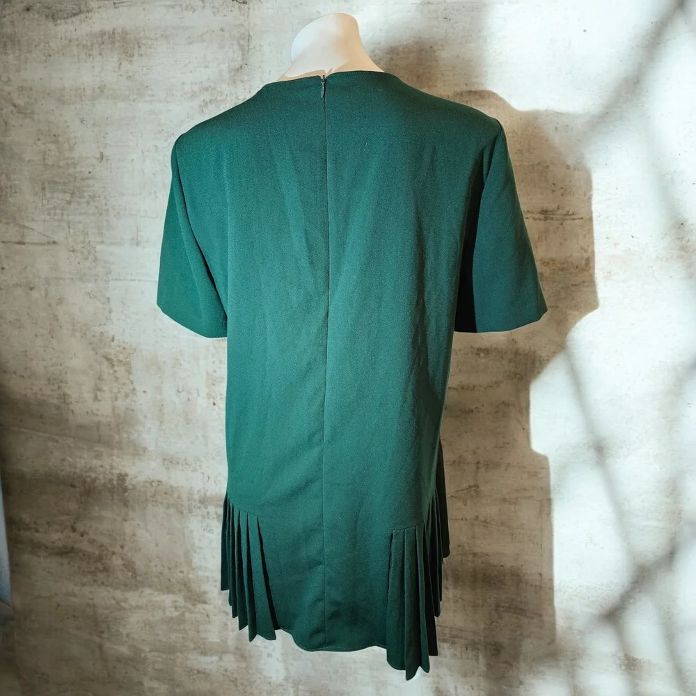 Zara Dark Green Mini Dress - Picture 2 of 4